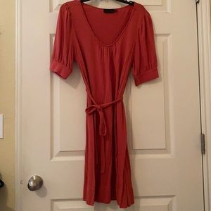 Burt orangy-peach dress